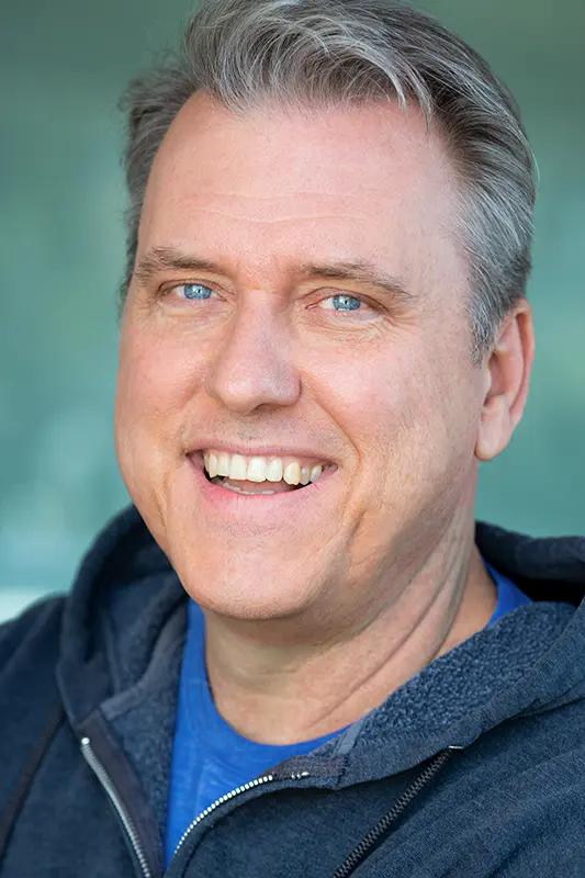 Brad Abrell - Professional voice actor and on-camera talent headshot